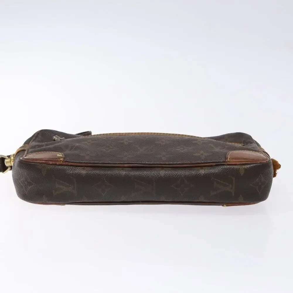 Louis Vuitton Monogram Marly Dragonne GM Clutch Bag Brown